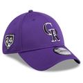 Men's New Era Purple Colorado Rockies 2024 Spring Training 39THIRTY Flex Hat