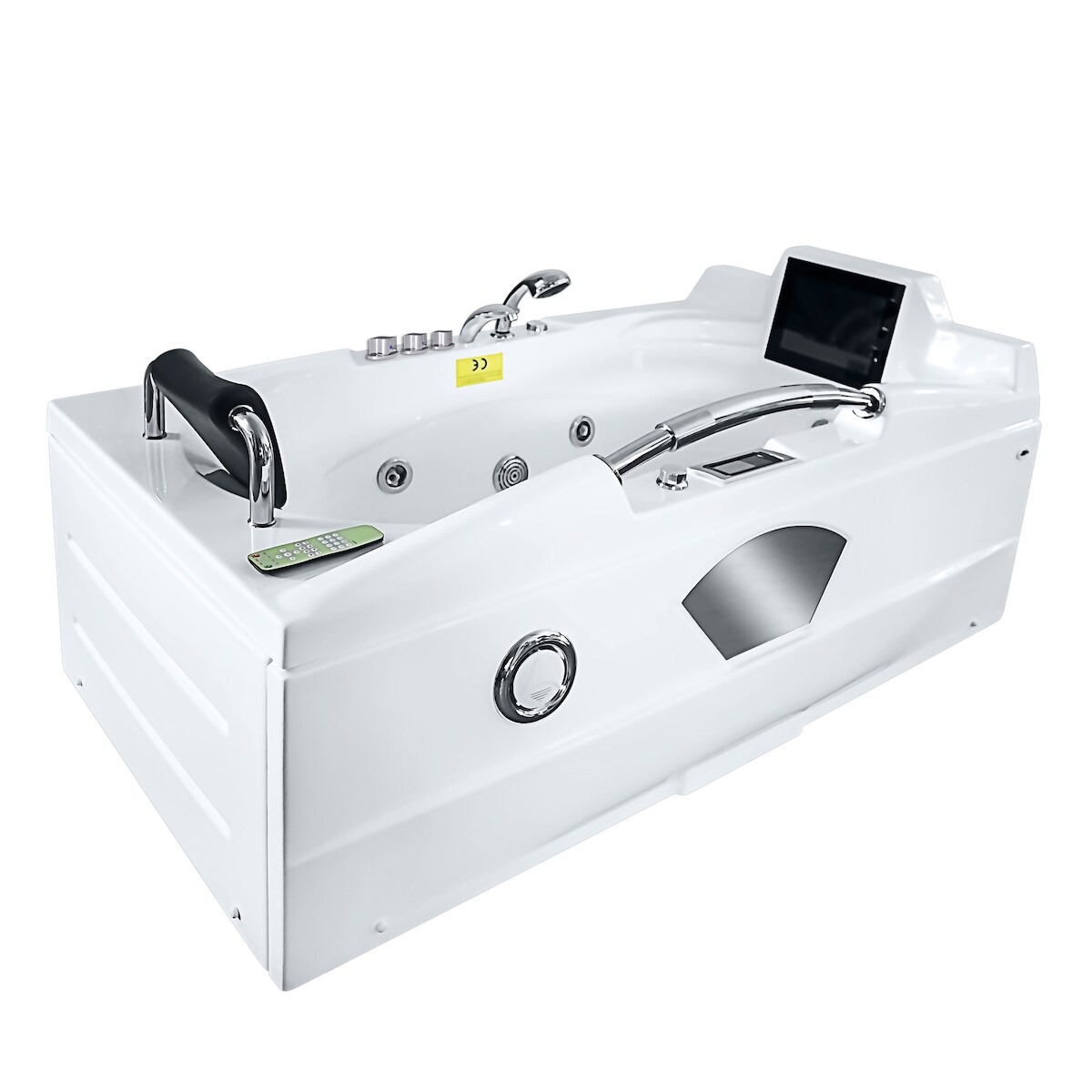 AcquaVapore Whirlpool Vollausstattung Pool Badewanne Wanne mit TV T42L-SC 171x92cm aktive Schlauchreinigung Image