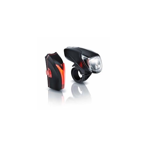 Aplic LED Akku Fahrradlbeleuchtung mit Front & Rücklicht StvZO zugelassenes Fahrradlampen