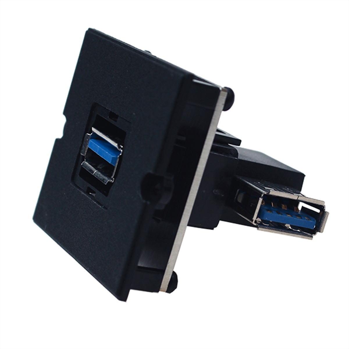 BACHMANN Rahmen 1xUSB 3.0, 90° Abgang seitlich Image