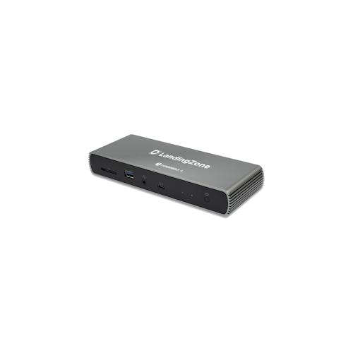 LANDINGZONE Thunderbolt 4 Dockingstation fuer alle Macbook Pro und Air Thunderbolt 4 Contro. 135W Adapter füer bis zu 2 4K Monitor