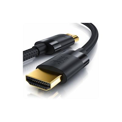 Primewire - 5m High Speed 8K HDMI Kabel 2.1 mit Ethernet ARC 3D 4K Ultra HD 7680x4320 @ 120 Hz PS4 360 TV OLED PC Laptop Beamer Monitor - Schwarz Image