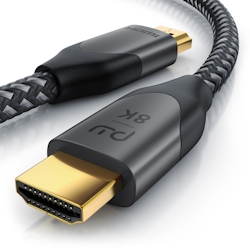 Primewire 8k HDMI Kabel 2.1 - 8K @ 120Hz 4K @ 240Hz mit DSC, HDMI 2.0a 2.0b, 3D, Highspeed Ethernet, HDTV UHD II, HDR-10+ - eARC, VRR, Dolby Vision Image