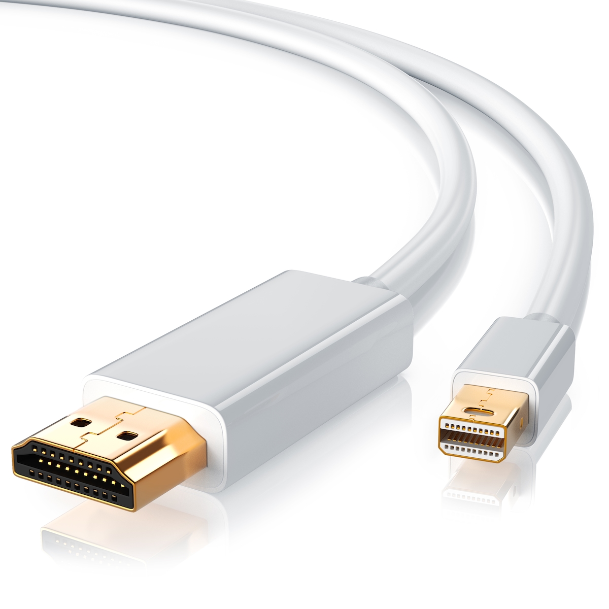 CSL Mini DisplayPort zu HDMI Typ A Audio- & Video-Kabel, Premium Full HD MiniDP Adapter Monitor Kabel - 3m