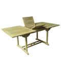 Teak Tisch Gartentisch ausziehbar 180/120x95x75cm