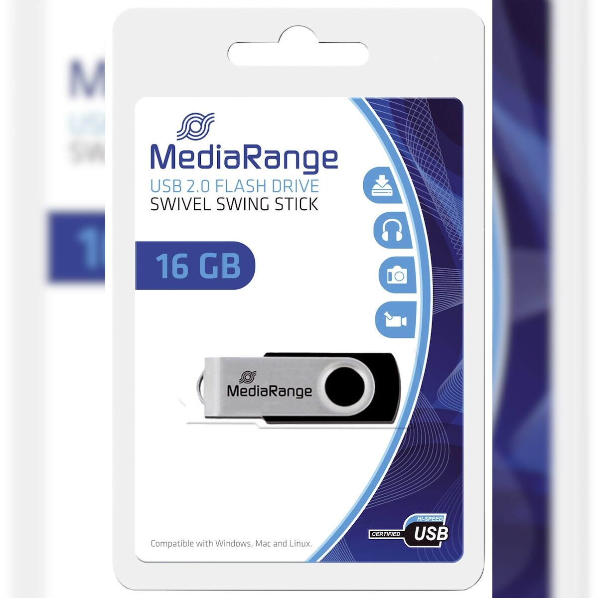 MediaRange MR910 USB Speicherstick 2.0 - 16 GB Image