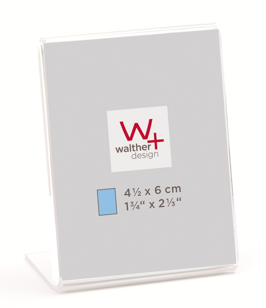 walther + design Kunstglas Portraitrahmen, transparent, 4,5 x 6,0 cm Image