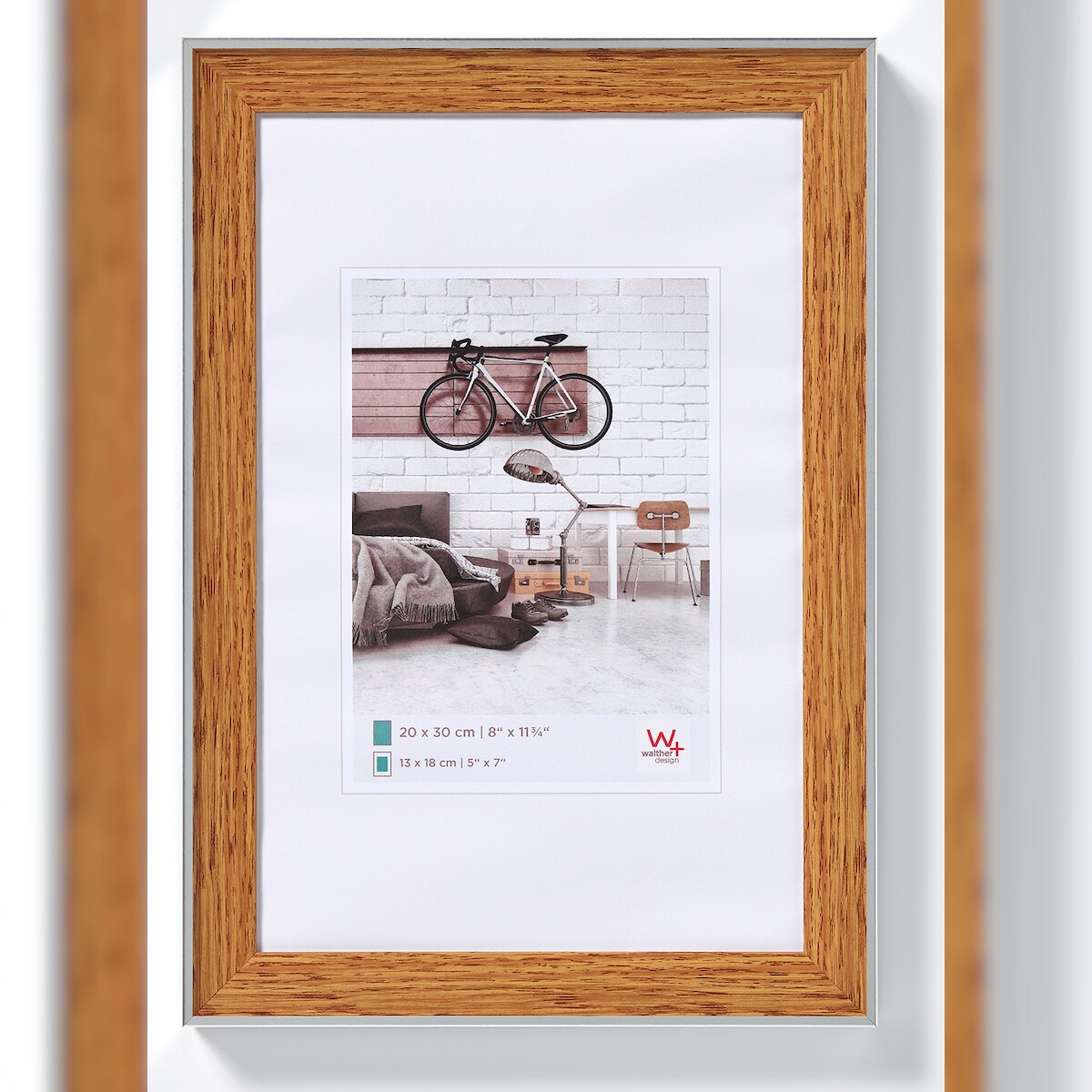 walther + design Bohemian Designrahmen 13x18 cm BUCHE Image