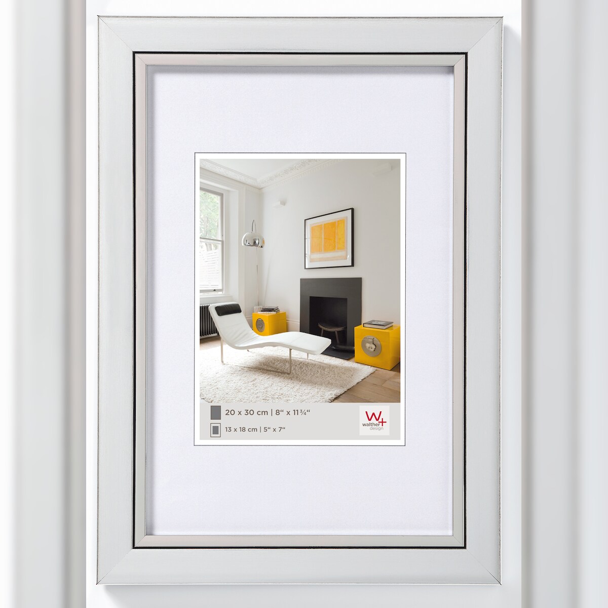 walther + design Metro PS-Rahmen, silber, 10x15 cm Image