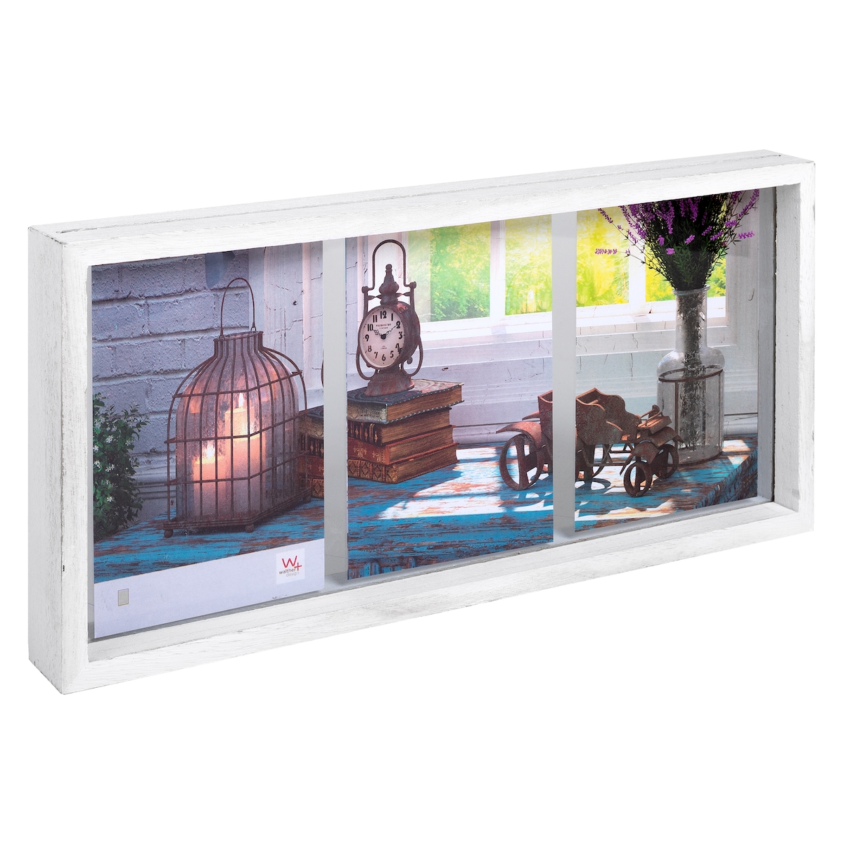 walther + design Rustic Portrait Galerierahmen, weiss, 3 X 10 x 15 cm Image