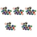 100 Pcs Necklaces DIY Glass Beads Round Beads for Necklace Luminous Lampwork Beads Jewelry Beads Beading Kits Miss