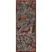 Animals Pictorial Ziegler Indian Runner Rug Hand-Knotted Wool Carpet - 2'7"x 8'0"