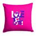 Disney Mickey Mouse Love You Lots Printed Throw Pillow