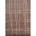 Brown Moroccan Indian Foyer Rug Hand-Knotted Wool Carpet - 2'0"x 3'0"