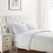 Tahari Home Winny Bright White 6-Piece Trellis Embossed Microfiber Bed Sheet Set