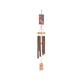 86cm 34 Wind Chime Bronze with Stained Glass"