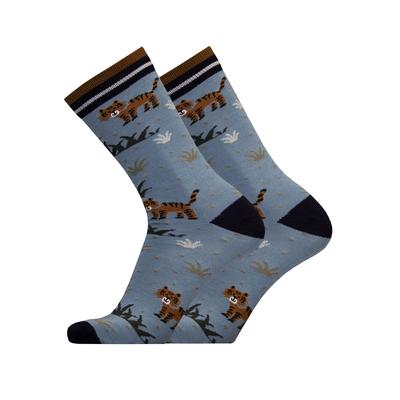 Socken UPHILLSPORT "TIGER 2er Pack", Herren, Gr. 47-50, blau, 58% Wolle, 40% Polyamid, 2% Elasthan, mehrfarbig, Socken, in atmungsaktiver Qualität Image