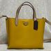 Coach Bags | Coach Polished Pebble Leather Willow Tote 24 In Yellow/Gold | Color: Gold/Yellow | Size: 9 1/2"L X 7 3/4"H X 4 1/4"D