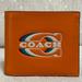 Coach Bags | Coach 3 In 1 Wallet With Coach Stamp In Bright Orange | Color: Orange | Size: 4 1/4"L X 3 3/4"H X 3/4"D