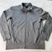 Adidas Jackets & Coats | Adidas Men’s High Neckline Long Sleeve Logo Zip Up Jacket Size Xl Gray | Color: Gray | Size: Xl