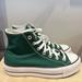 Converse Shoes | Chuck Taylor Green Platform High Top Converse Sneakers | Color: Green | Size: 8