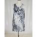 Anthropologie Dresses | Anthropologie Paper Crane Women's Tie Dye Sleeveless Sheer Shift Dress Sz M | Color: Blue/White | Size: M