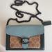 Coach Bags | Coach Tabby Chain Crossbody / Clutch In Colorblock Signature Canvas | Color: Blue/Green | Size: Os