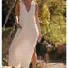 Free People Dresses | Nwt Free People Agatha Midi Dress Size Large | Color: Cream/White | Size: L