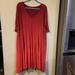 Torrid Dresses | Beautiful Umbre Red Torrid Super Soft Knit Dress Size 5 Nwot | Color: Orange/Red | Size: 30