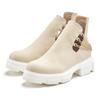 Chelseaboots LASCANA, Damen, Gr. 36, beige (beige, weiß), Obermaterial: 100% Synthetik. Futter: 100% Textilmaterial. Decksohle: 100% Lederimitat. Laufsohle: 100% Synthetik, unifarben, modisch, Schuhe, Ankle Boots, Stiefelette mit modischem...