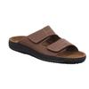 Pantolette ROHDE "Soltau-H", Herren, Gr. 41, braun (dunkelbraun), Nubukleder, casual, Schuhe, Sommerschuh, Schlappen, Hausschuh mit Klettverschlüssen