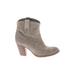 FRYE Ankle Boots: Gray Shoes - Women's Size 8 1/2