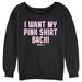Women's Mad Engine Black Mean Girls I Want My Pink Shirt Back Graphic Sweatshirt
