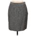 Nine West Casual Skirt: Gray Tweed Bottoms - Women's Size 4