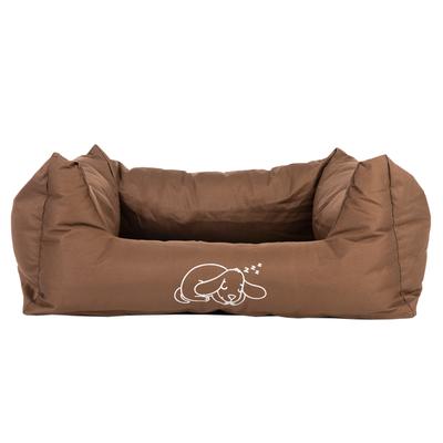 Strong & Soft Dog Bed Brown 118x90x24cm