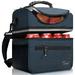 Tirrinia Extra Large Lunch Bag, Insulated Leakproof Reusable Meal Prep Bento Box Cooler Tote Canvas in Blue | 8.5 H x 8.5 W x 10.7 D in | Wayfair