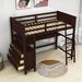 Harriet Bee Halid Twin 3 Drawers Wood Loft Bed w/ Desk & Shelves | 69 H x 44 W x 81 D in | Wayfair 190F14E781BC412C91B621C5F340DA1C
