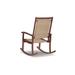 George Oliver Emin Rocking Chair Wood/Wicker/Rattan/Solid Wood in Gray | 40.63 H x 38 W x 24.13 D in | Wayfair C24546429A8C4932AC3EF71B1B405C98