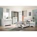 House of Hampton® Jennieke 5 Piece Bedroom Set Wood in Brown/White | 50.25 H x 42.25 W x 78.25 D in | Wayfair E743F190316B4B5DA00098D370BC1324