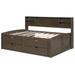 Hokku Designs Caraquet Daybed, Wood in Brown | 43.3 H x 63.1 W x 79.3 D in | Wayfair 4A0EC160139A4EEAA3464A7C52A4E381