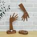 Millwood Pines Ashgan Wooden Hand-Shaped Jewelry Display Stand Wood in Brown | 14.1 H x 4.1 W x 6.7 D in | Wayfair AC93239AFC3C435990ABD22DA7AD2040