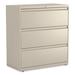 Alera® 36 Wide 3 -Drawer File Cabinet Metal/Steel in Brown | 40.25 H x 36 W x 18.63 D in | Wayfair 25488