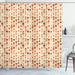 East Urban Home Abstract Shower Curtain Rounds Polka Dots Hipster Polyester in Brown | 69 H x 75 W in | Wayfair 7AA3C2D34C8948F8869049D036A72FED