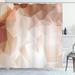 Ebern Designs Antin Abstract Shower Curtain Polyester in Gray/White/Indigo | 84 H x 69 W in | Wayfair 692D4D4B254847A887D1C85901EC55AE