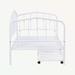 Alcott Hill® Britane Twin Iron Daybed Metal in White | 38.6 H x 41.3 W x 78 D in | Wayfair 8D413BA3321549D4BA2DCEBDD66D05A0