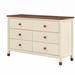Harriet Bee Ilyanna 6 - Drawer Dresser Wood in Brown | 30 H x 47 W x 17 D in | Wayfair CD3793C16B4A4EC2A5D1B4DCD1E97D40