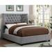Red Barrel Studio® Strethen California King Tufted Standard Bed Upholstered/Polyester in Gray | 56 H x 94.25 W x 81.5 D in | Wayfair