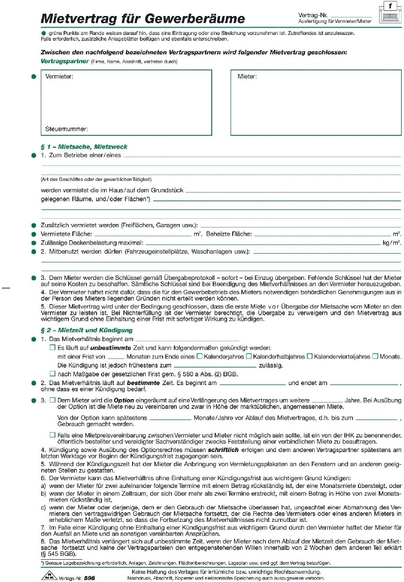 RNK Gewerberaum-Mietvertrag Image