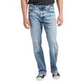 Silver Jeans Men's Zac Relaxed Fit Straight Leg Jean (Size 40-34) Rinse, Cotton,Elastine,Polyester