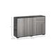 Homcom High Gloss Grey/Black Sideboard | Wowcher